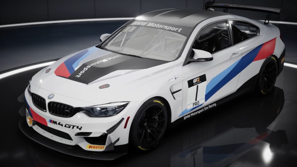 The BMW M4 GT4 is part of the GT4 Pack DLC for Assetto Corsa Competizione