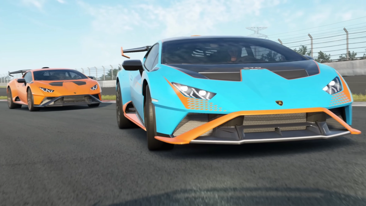 The Lamborghini Huracán STO in Assetto Corsa EVO