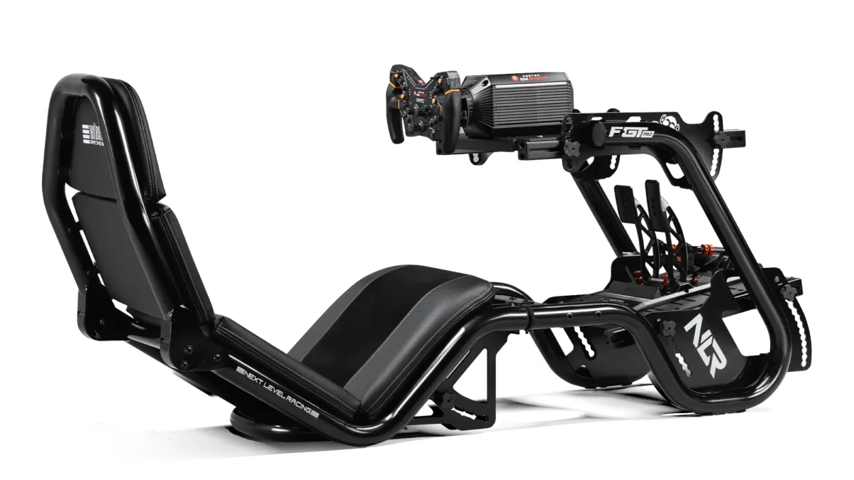 The new F-GT Pro can swap between Formula and GT positions, and handle DD wheels up to 25NM