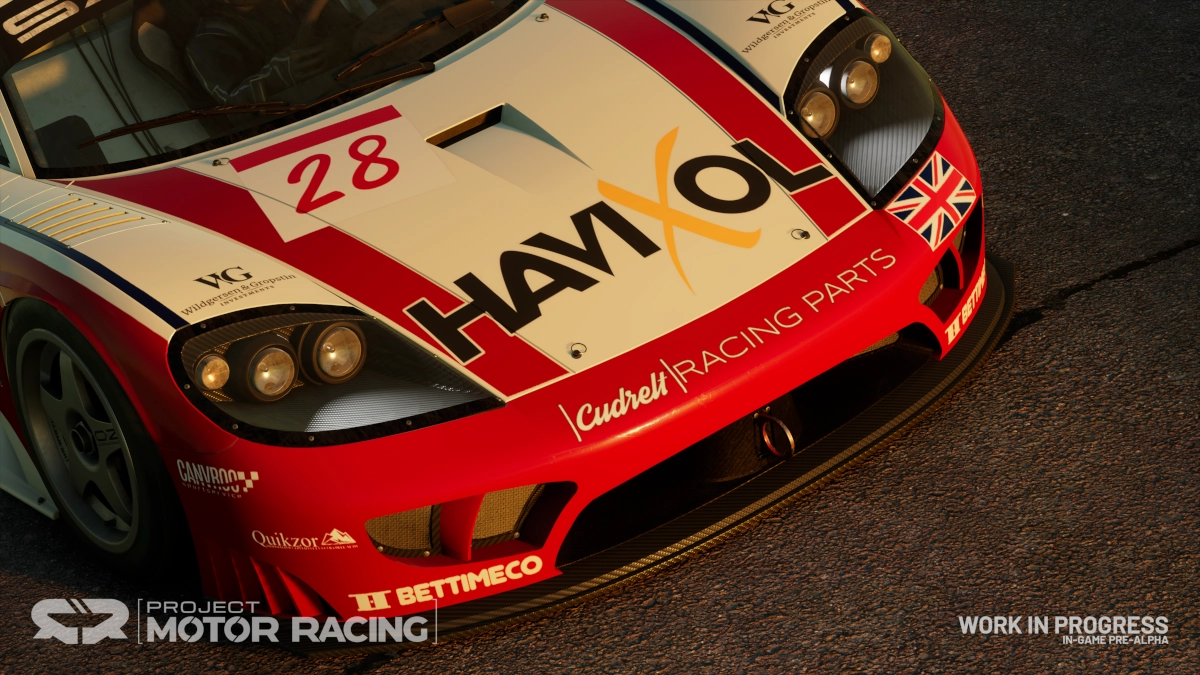 The 2004 Saleen S7-R in Project Motor Racing