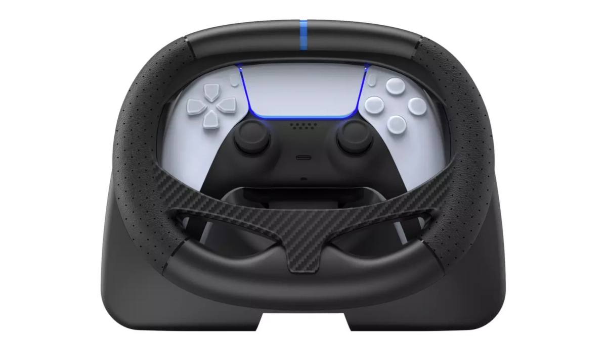 The new Gioteck FR5 Racing Wheel for DualSense controllers